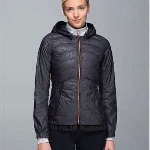 lululemon athletica Black Hooded Lightweight Puffer Jacket